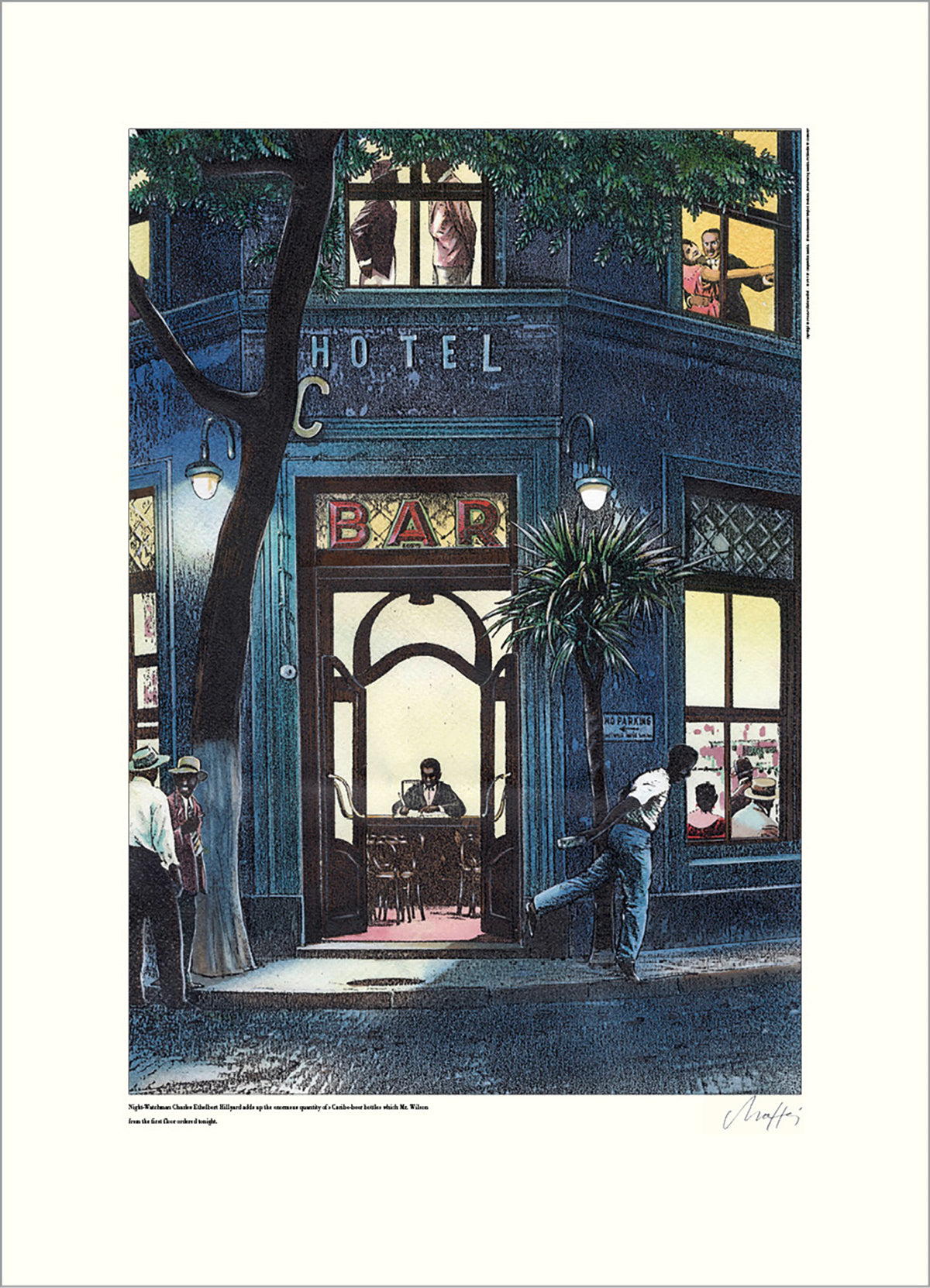 Hotel C´s night watchman